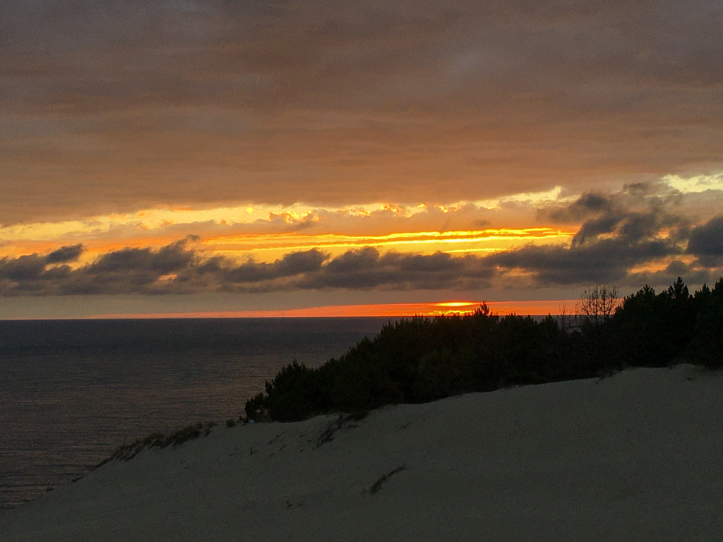 Couché de soleil sur la dune du Pilat